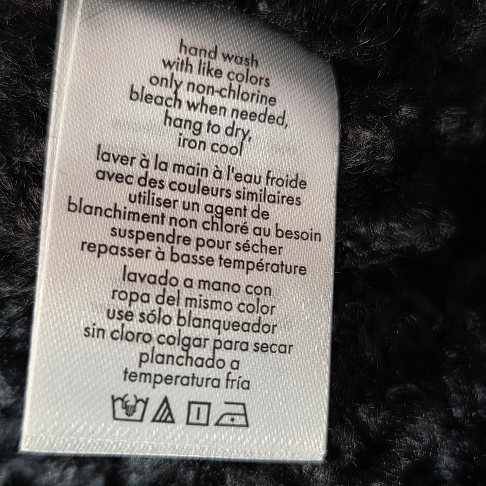 NWT WEWOREWHAT Cropped Sherpa Moto Jacket in Dark Patina & Black Sherpa XS 6451 - Picture 9 of 10